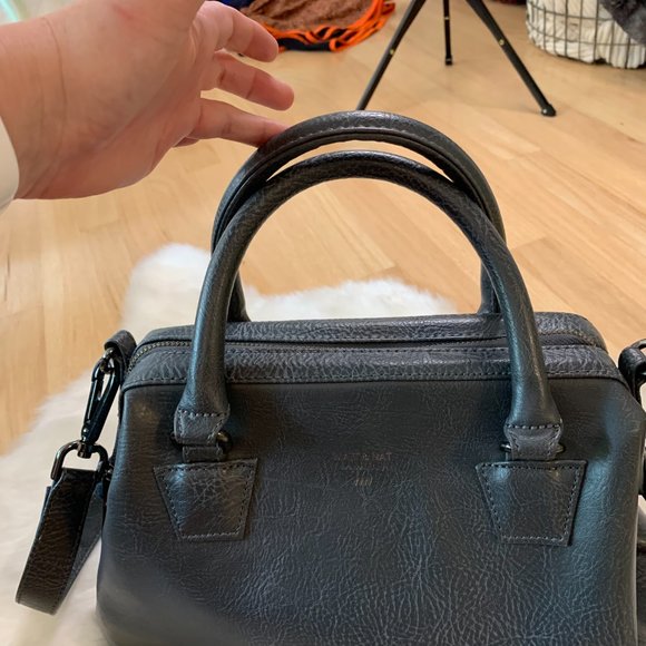NWOT Matt & Nat Malone Doctor Handbag Satchel - Grey - Picture 8 of 12